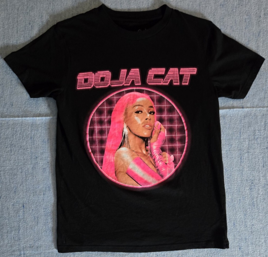 Doja Cat Pink Laser Face Shirt Black Unisex All Size S-5XL IM0916