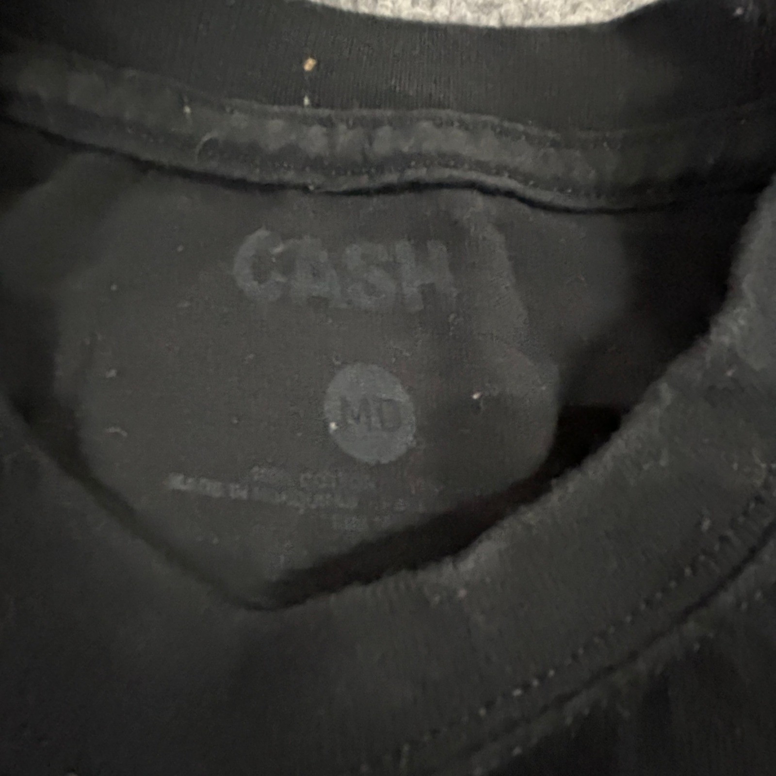 Johnny Cash T-Shirt Mens Size MD Black Man In Black Outlaw Music Graphic
