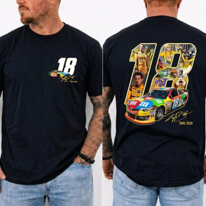 Kyle Busch 18 Tribute Shirt, RIP Rowdy 1985-2026 Shirt, NASCAR Legend Memorial T