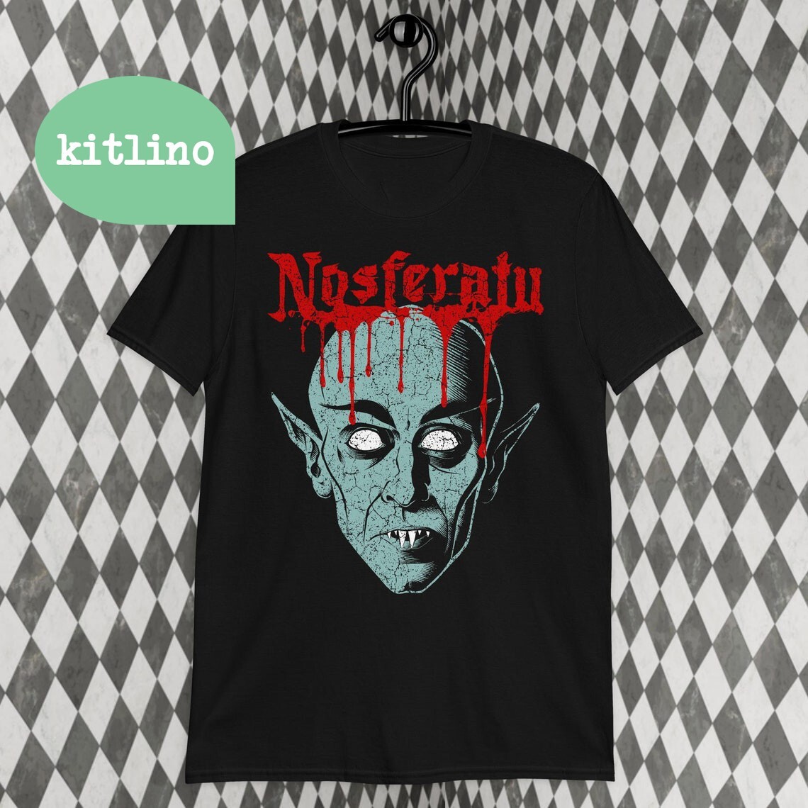 Nosferatu Retro Vampire Horror Movie T-shirt F26812