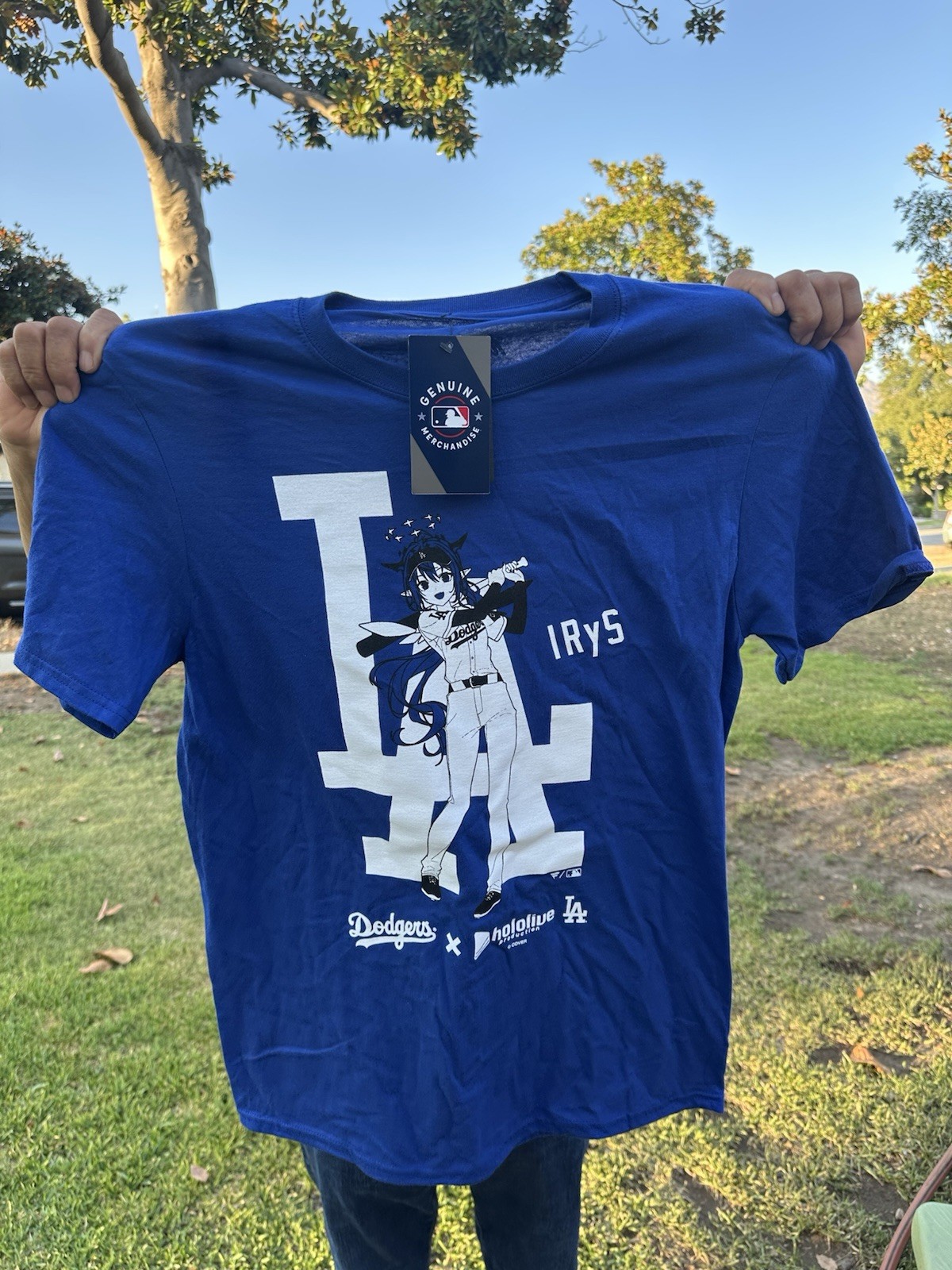 2025 Official Dodgers x Hololive T-Shirt IRyS Size Medium