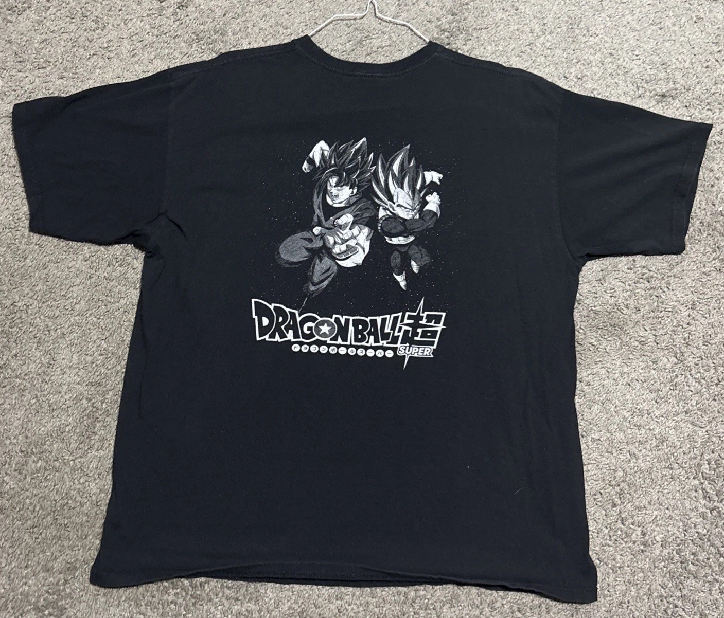 Dragon Ball Super Goku Shenron Anime T-Shirt Black Graphic Tee Adult XL