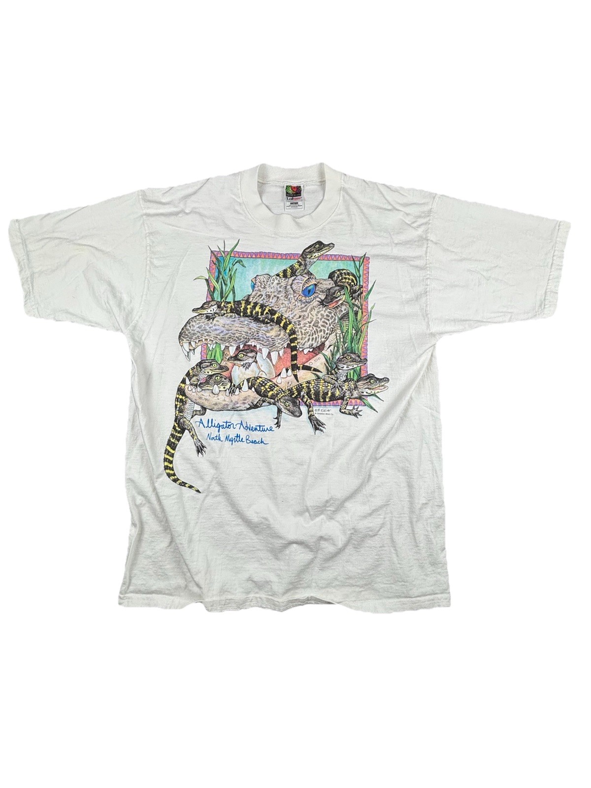 Vintage Myrtle Beach Single Stitch Graphic T-Shirt Size XL Fruit of the Loom