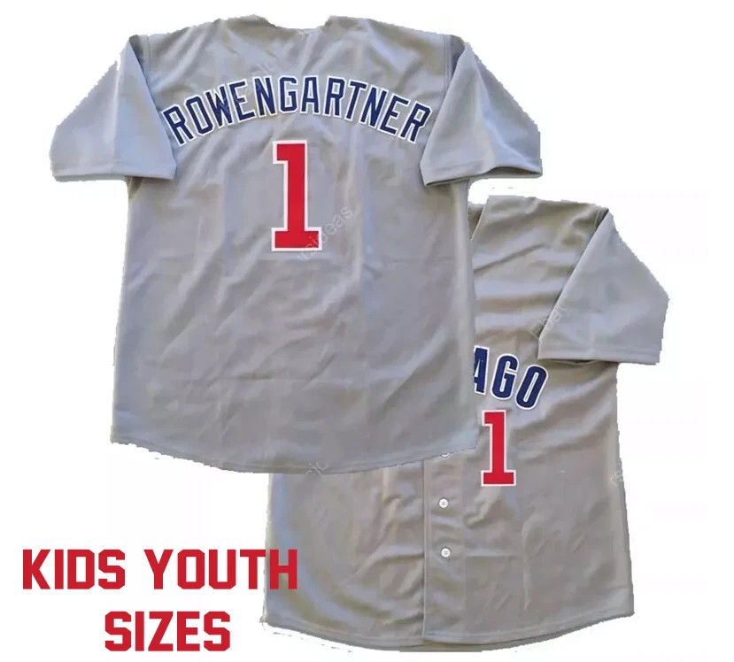 KIDS YOUTH SIZES Henry Rowengartner #1 Baseball Jersey S-5XL