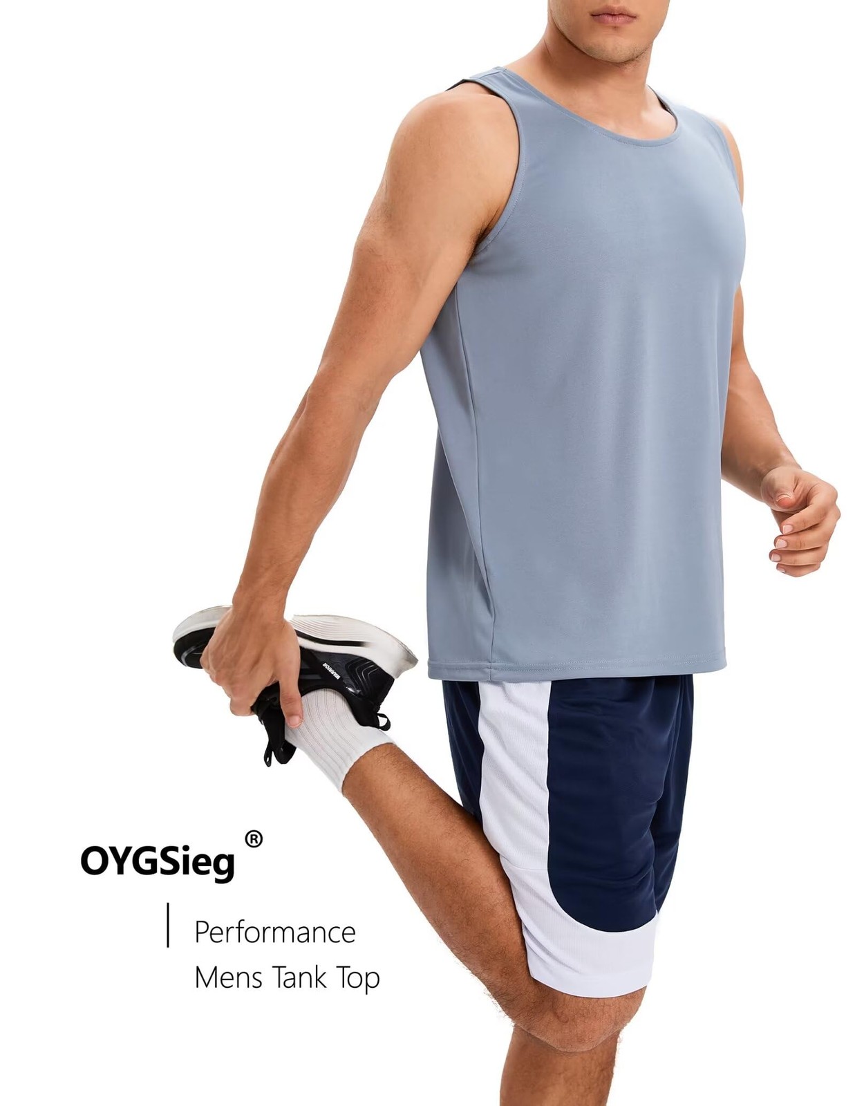 6 Pack Men’s Quick Dry Workout Tank Tops Breathable Gym Sleeveless Muscle Shi…