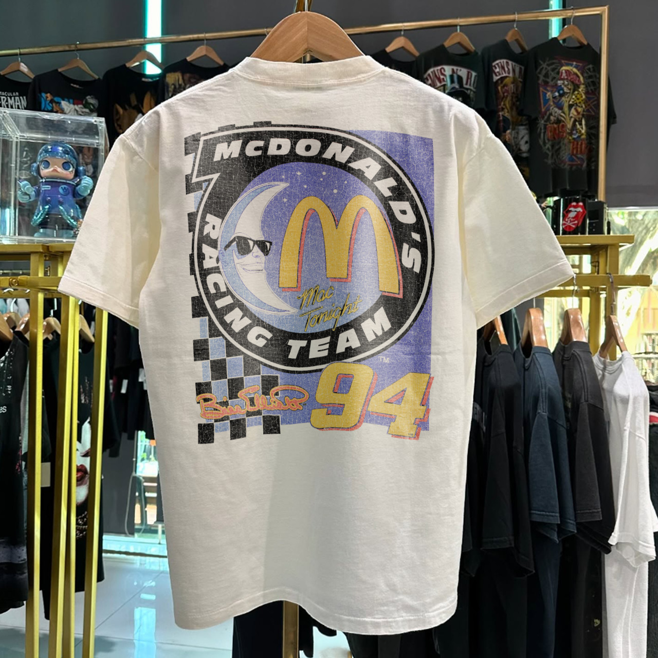 1998 Mcdonalds Racing Team Bill Elliott Classic T-Shirt White XL