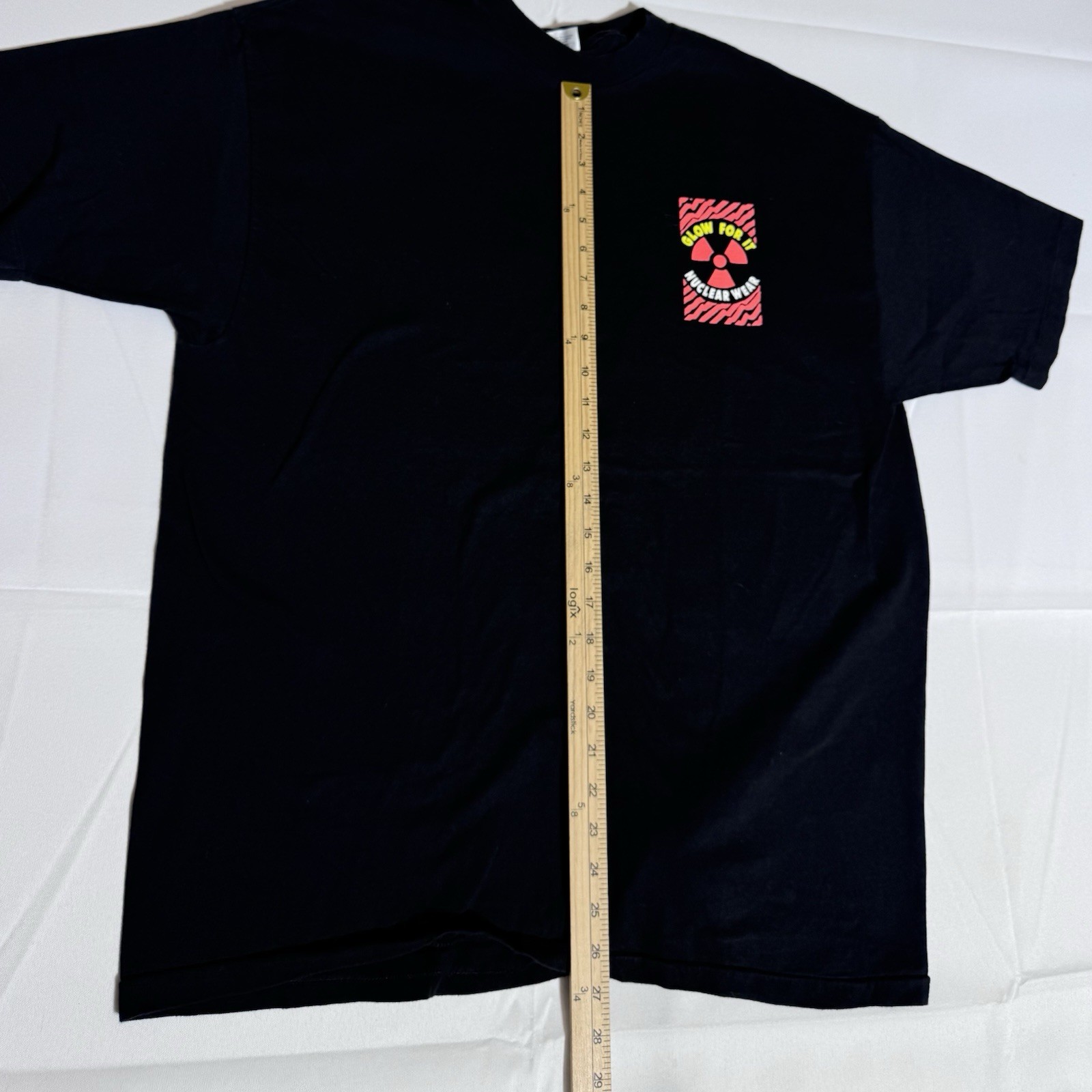 Hanes Beefy VTG Tee, Glow For It, Nuke Wear, USA, Single Stitch, Male, Black, XL