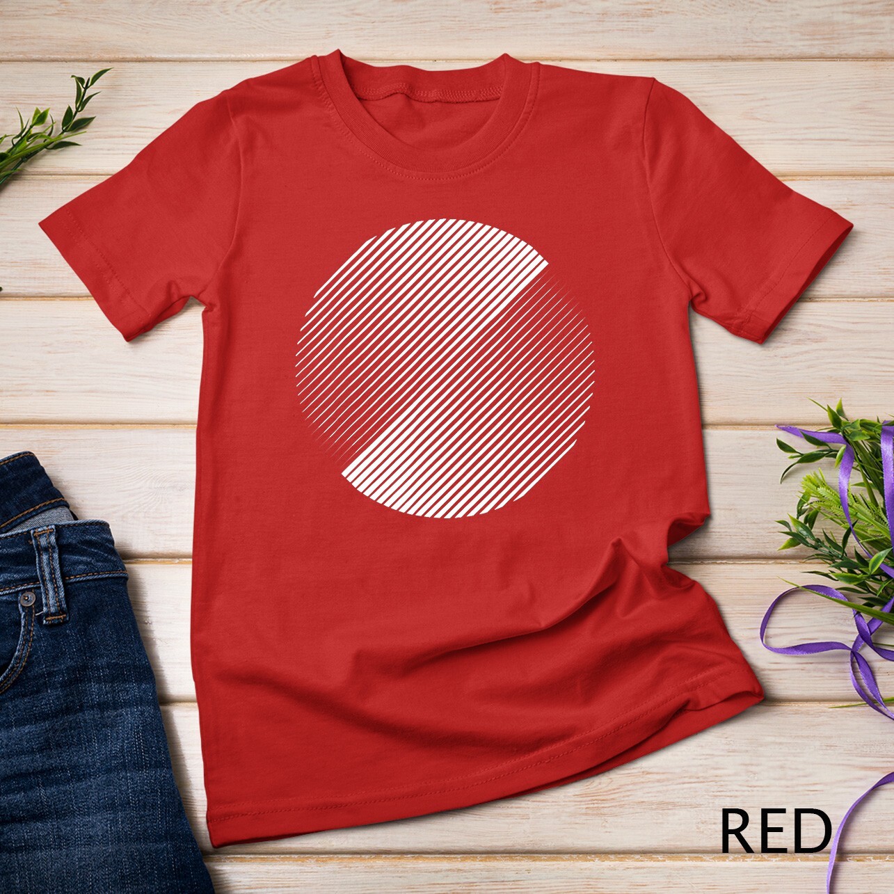 Minimal 20s geometric design primitive white circle shape T-Shirt Unisex T-shirt