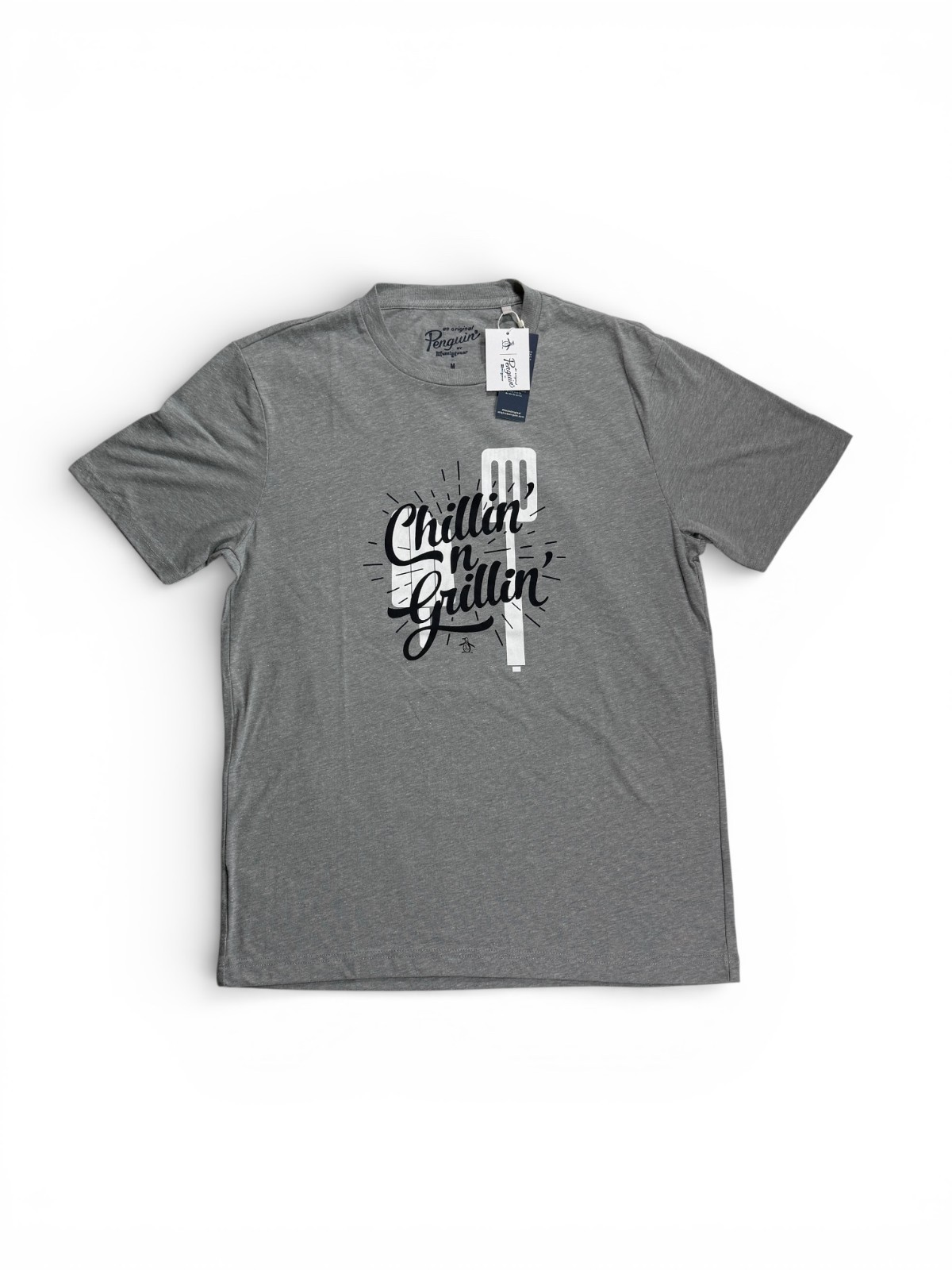 Original Penguin “Chillin’ n Grillin” Spatula Logo NWT Graphic Tee Shirt Size M