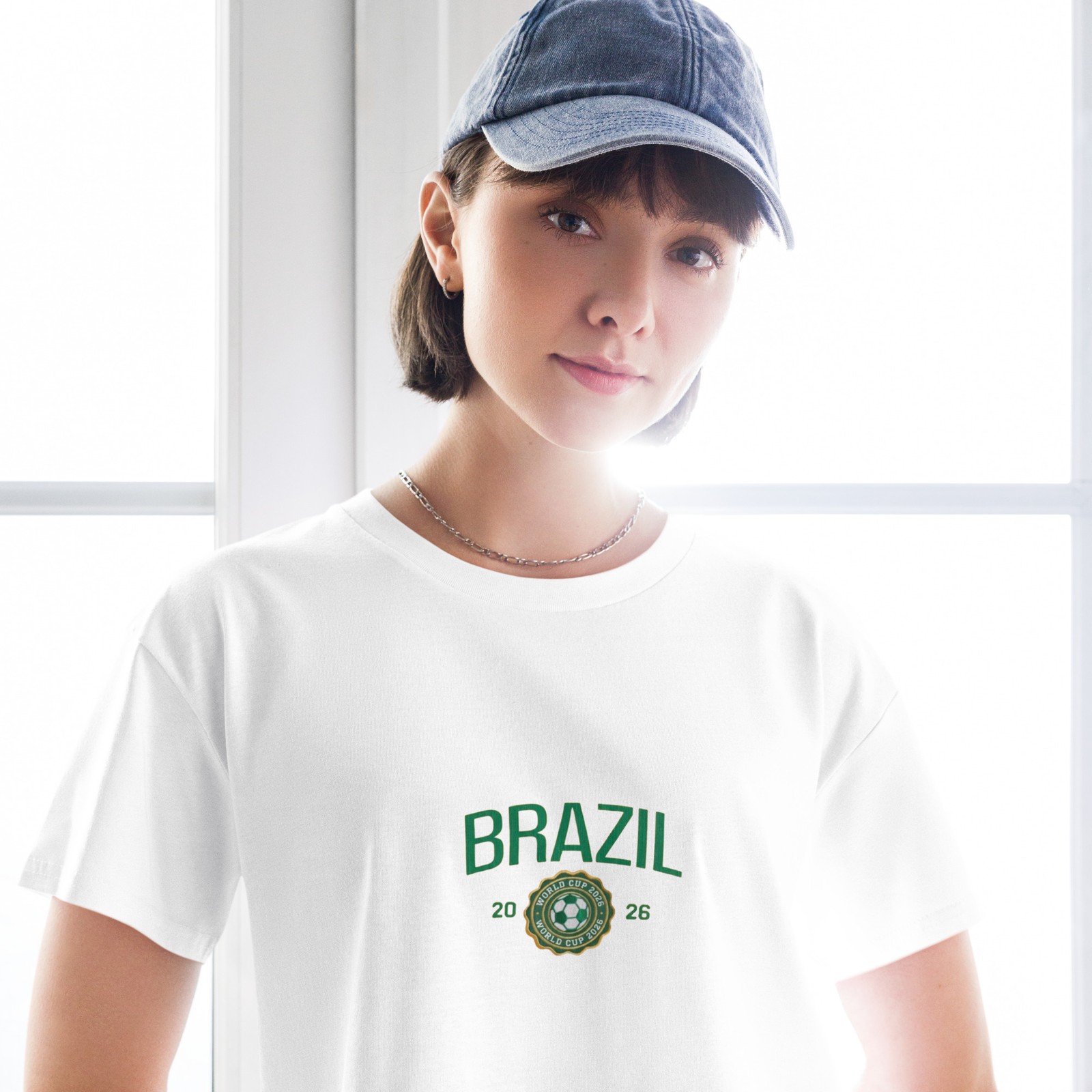 Brazil 2026 Soccer Futbol Fan Women’s crop top