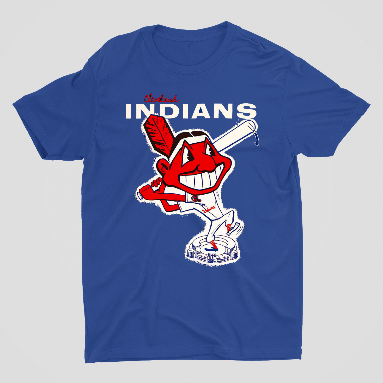 Cleveland Indians The Indians T-shirt Blue Tee All Sizes S-5XL JJ4506
