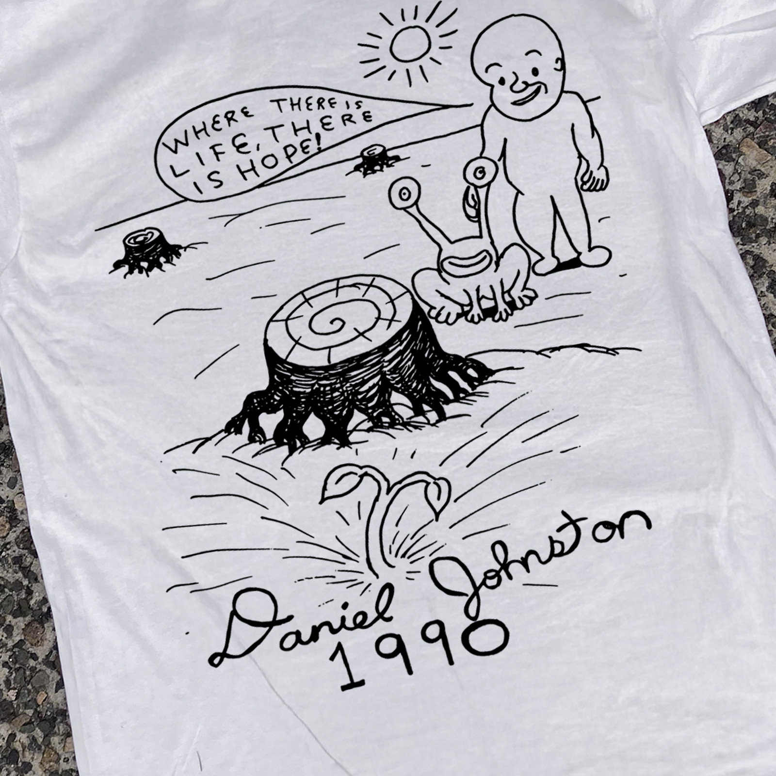 Daniel Johnston ‘There Is Hope’ Promo T-Shirt White XXL