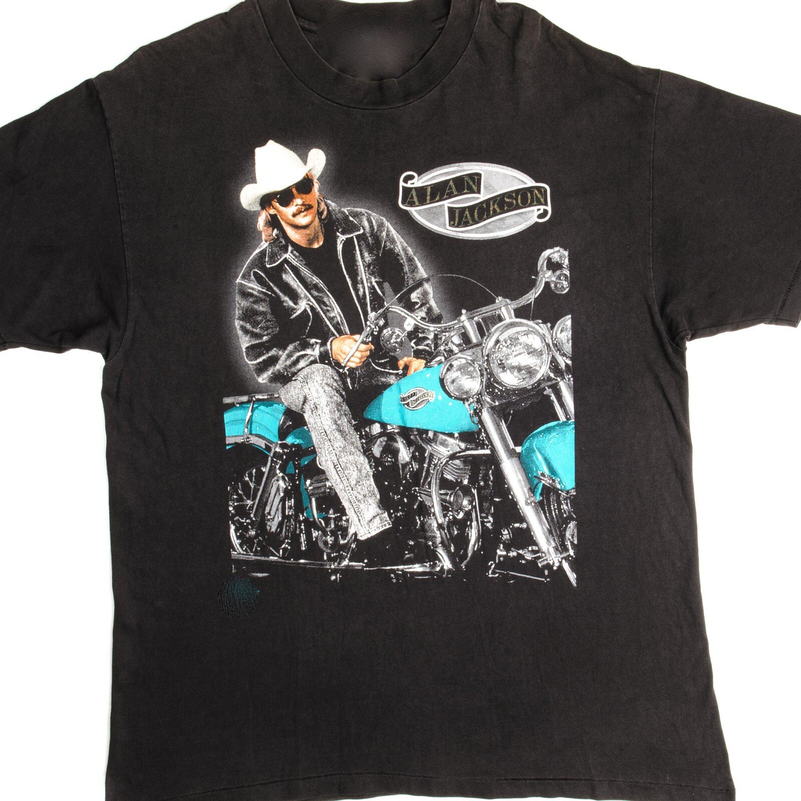VINTAGE ALAN JACKSON In Concert Tour Cotton All Size Black Unisex Shirt TR125