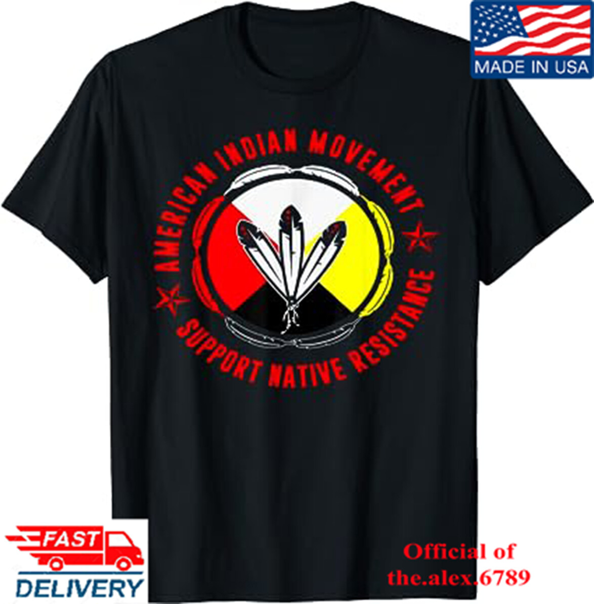 American Indian Movement Support Native Resistance T-Shirt, Unisex Tees 2023