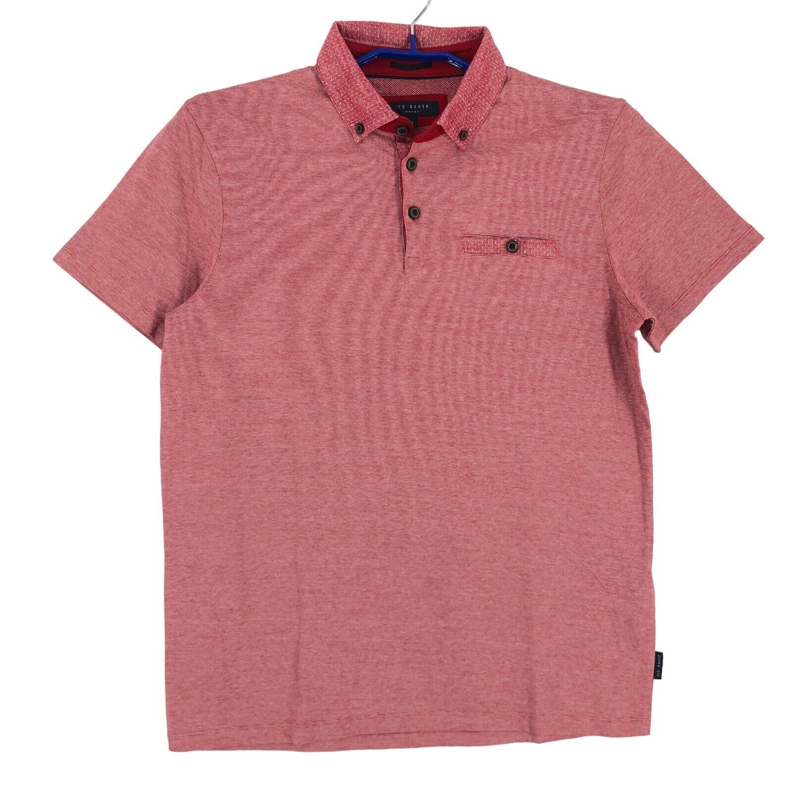 Ted Baker Men’s Lindob Red Polo T-Shirt Size 3 – M