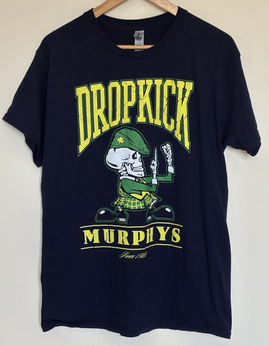 Dropkick Murphys Tshirt Mens Large Short Sleeve Navy Blue Boston Celtic Punk USA