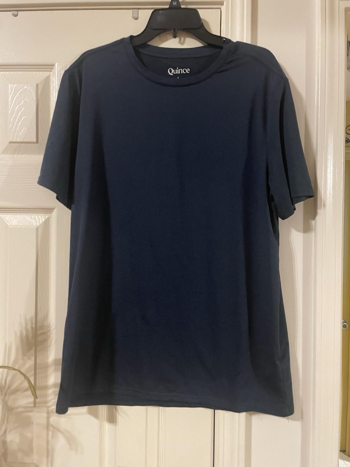 Quince Men 100% Organic Cotton Slub Crewneck Tee Deep Navy L