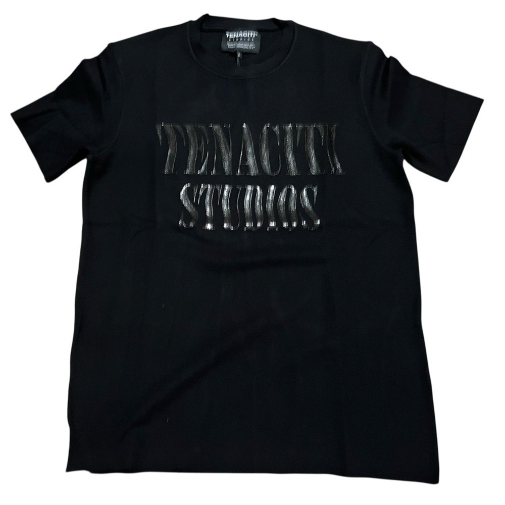 Tenaciti men’s TNC Raves black T-shirt short sleeve size small luxury streetwear