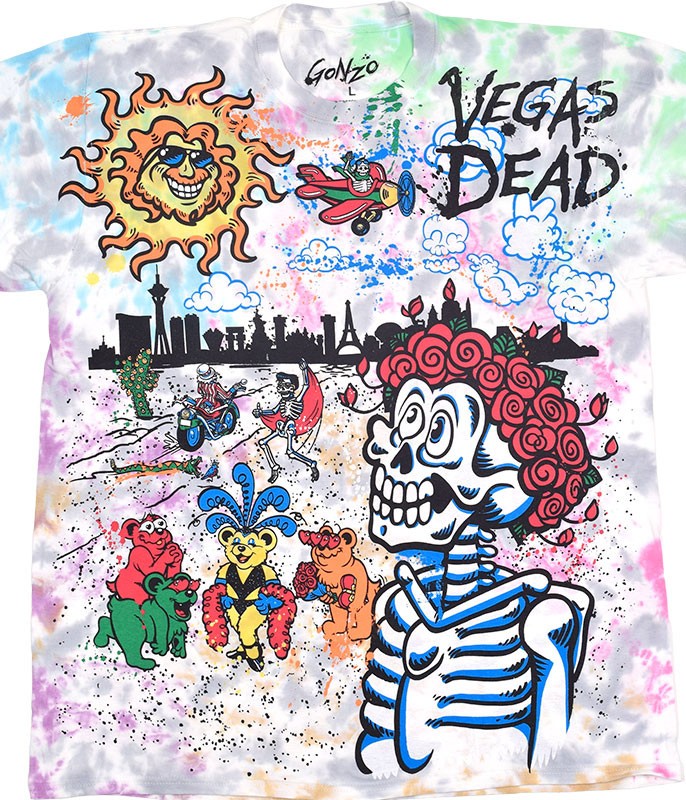 Gonzo Tie-Dye T-Shirt Liquid Blue