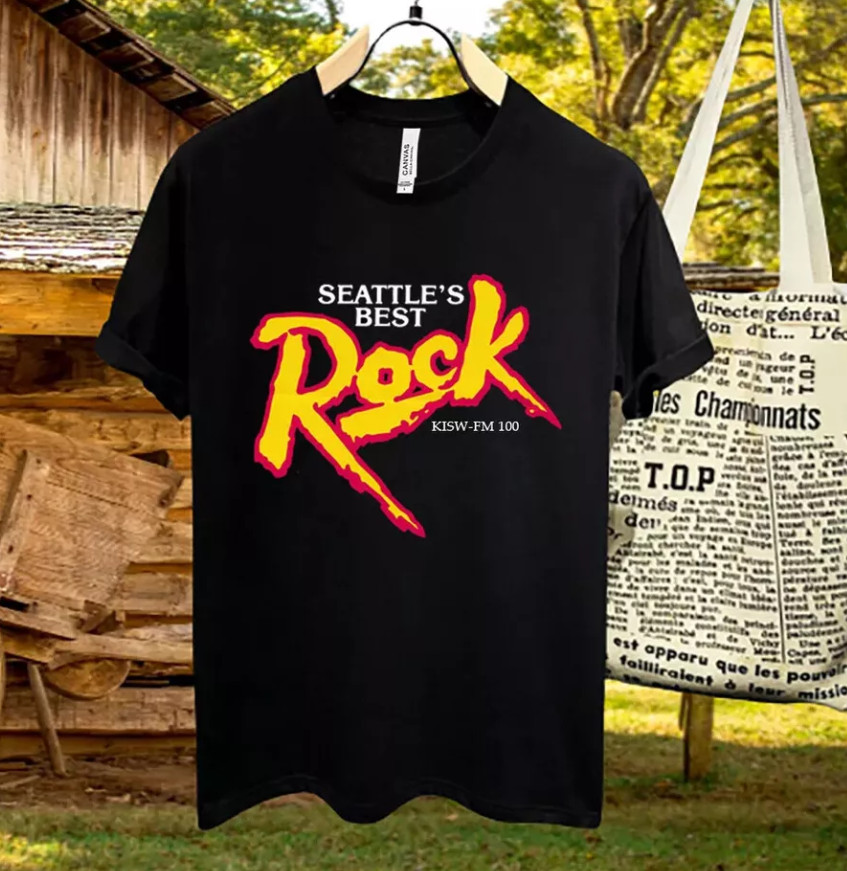 BESTBUY! The Rock 99.9 Fm Kisw Seattle’S Best Kisw Fm 100 Radio T-Shirt