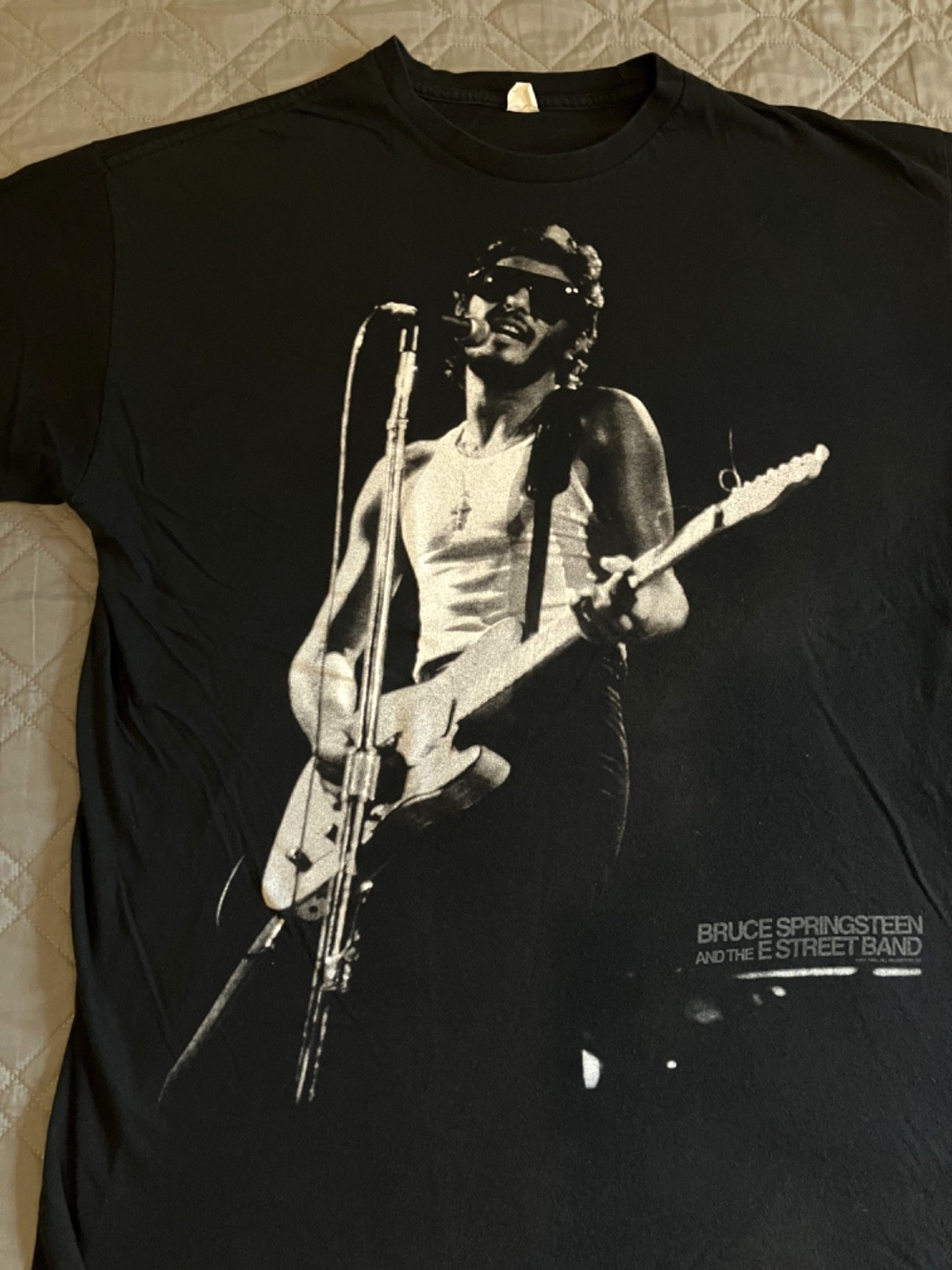 Bruce Springsteen & E Street Band- Vintage Retro Design -Black T-Shirt – Mens XL
