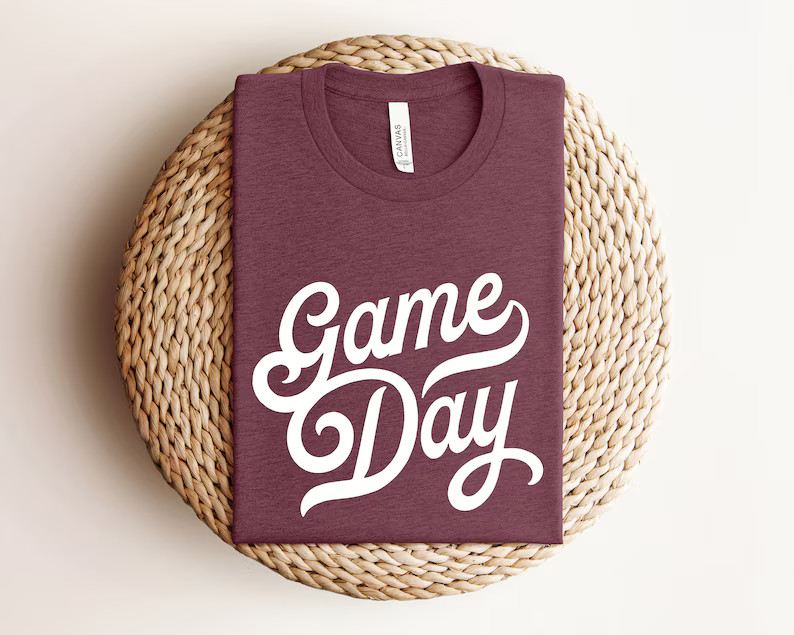 Game Day Comfort Tee Shirt Fan Apparel Soft Relaxed Fit