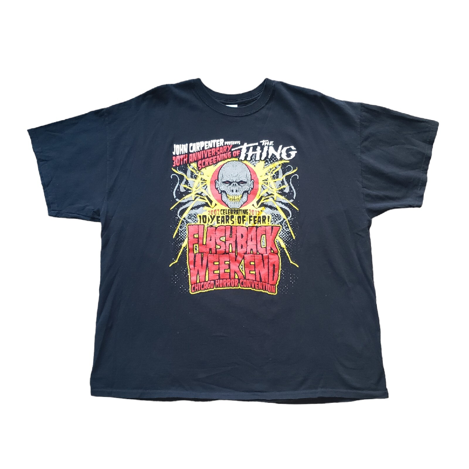 2012 Flashback Weekend Chicago Horror Convention Shirt “The Thing” Size XXL 2XL