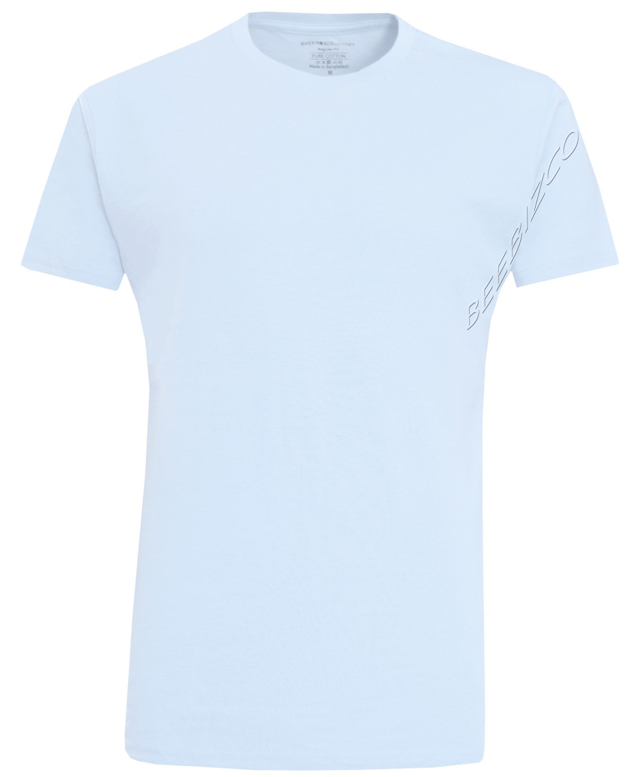 5 Pack T-shirts Short Sleeve Plain Crew Neck Top Classic Essential Tee Multipack