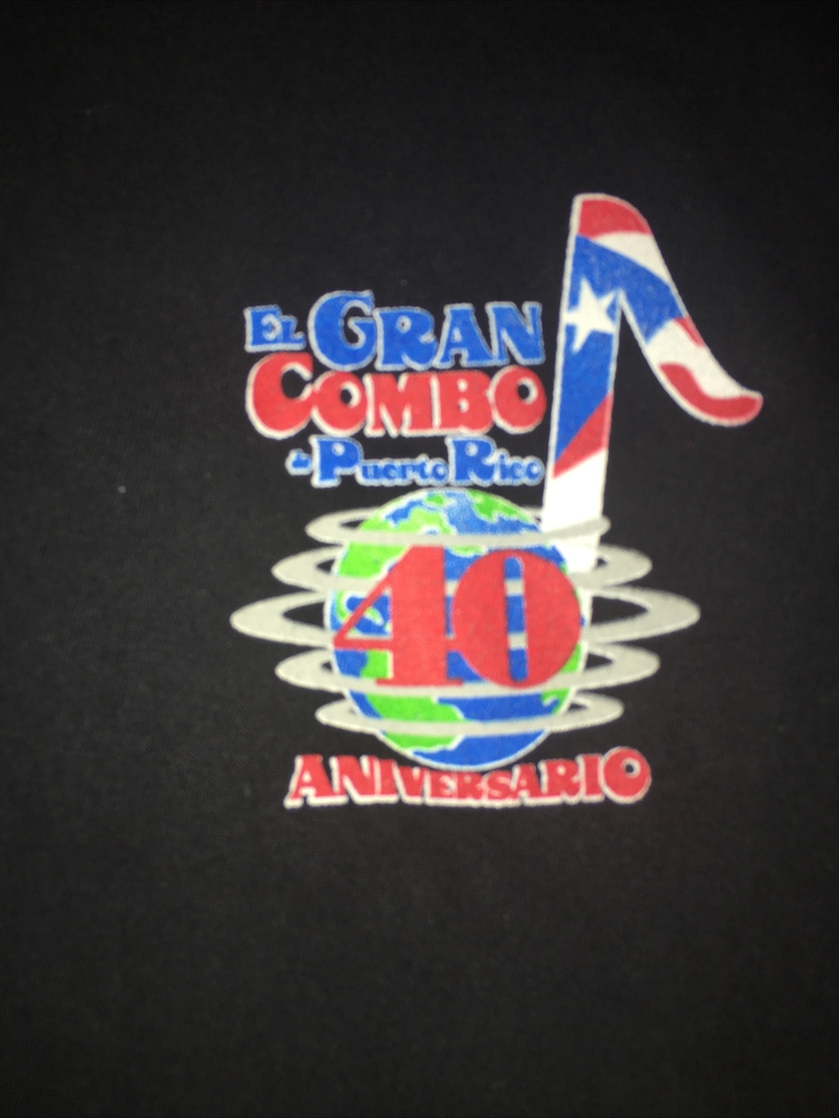 El Gran Combo de Puerto Rico 40 Aniversario Mens t shirt sz Large on a FOTL Tag