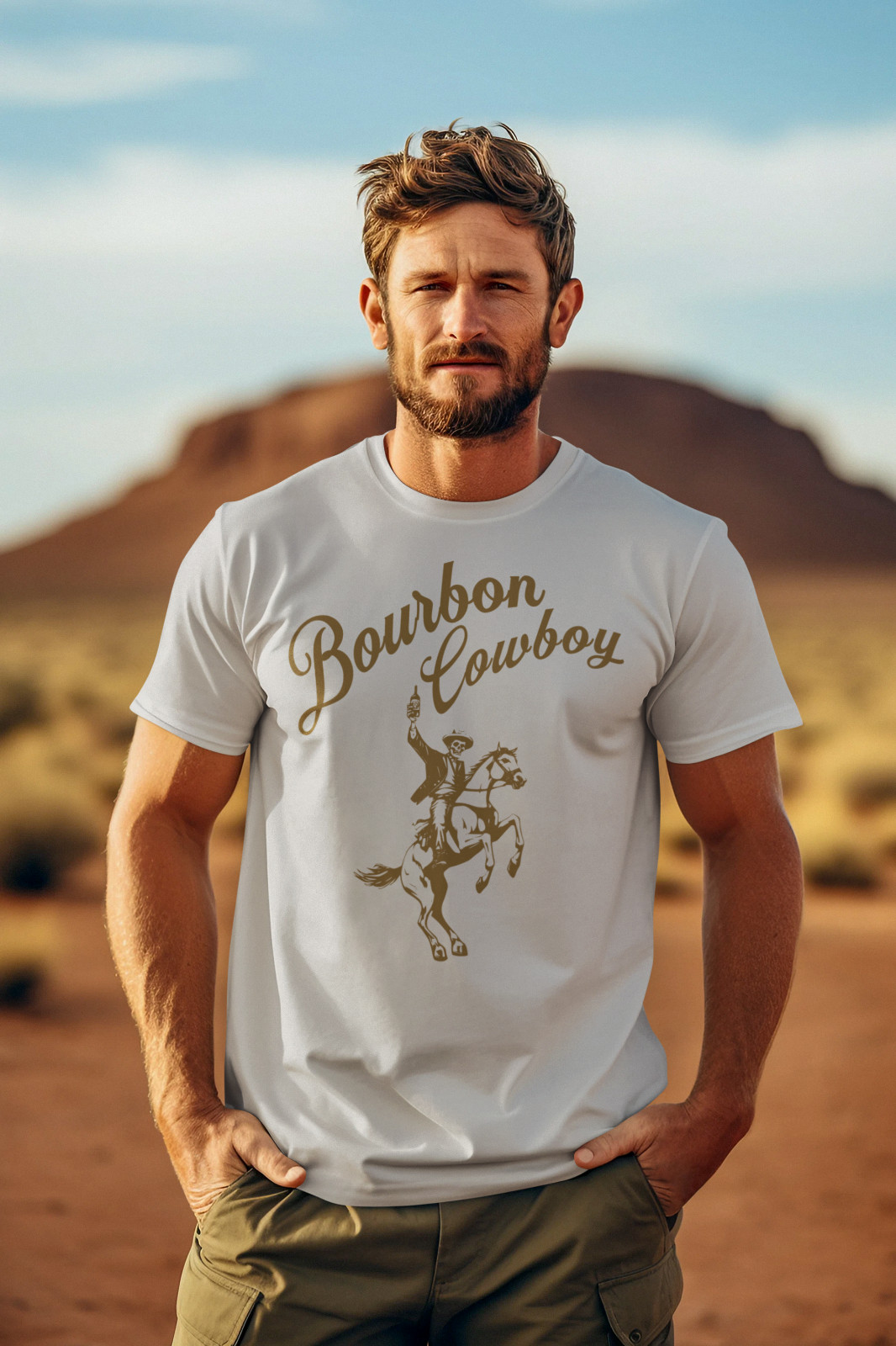 Bourbon Cowboy Funny Western T-Shirt