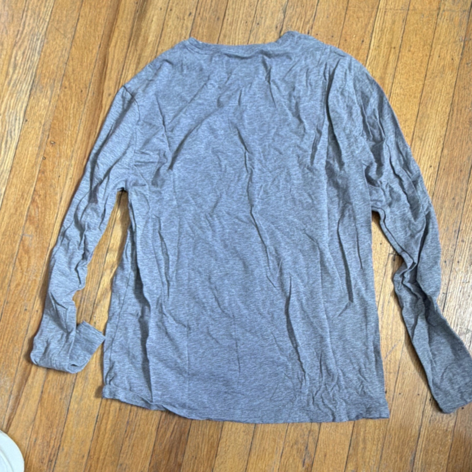 APT.9 Premier Flex Gray Lightweight Men’s Long Sleeve T-Shirt M Cotton Spandex