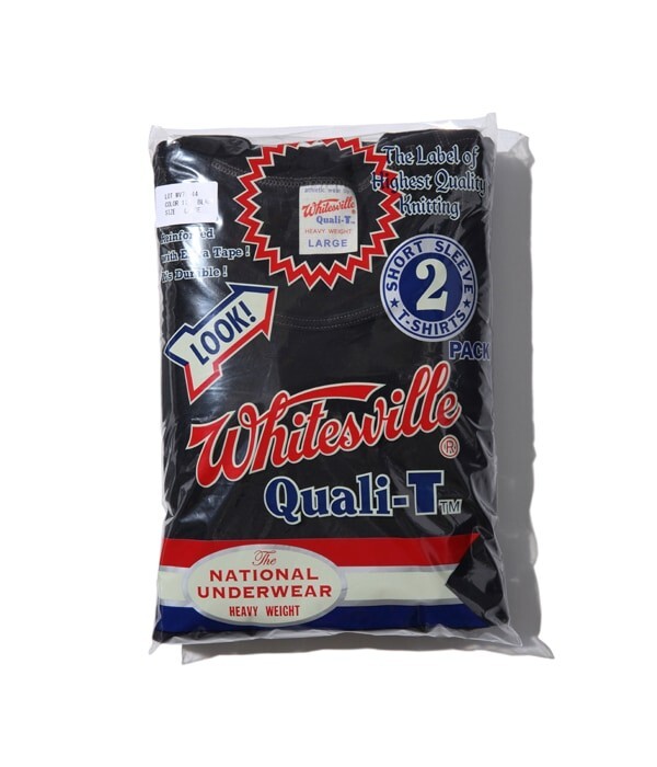 WHITESVILLE 2-PACK T-SHIRT WV73544 White Black Toyo Enterprise MADE IN JAPAN