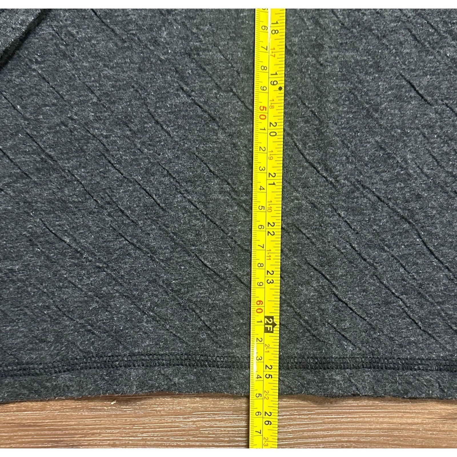 FAHERTY Cloud Cotton Textured Henley Long Sleeve Shirt Mens Sz L Grey