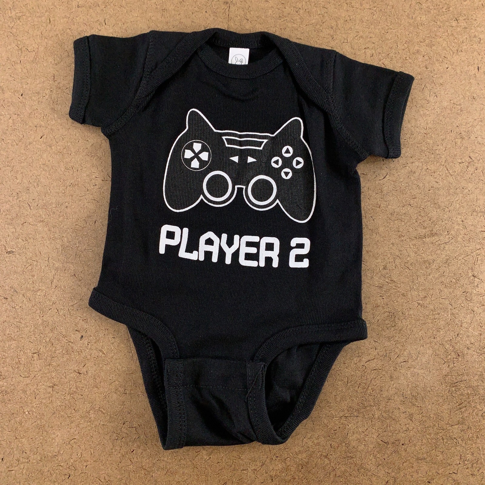 Adult XL & Newborn Gaming Player One Player Two Fun T-Shirt & Bodysuit Set New