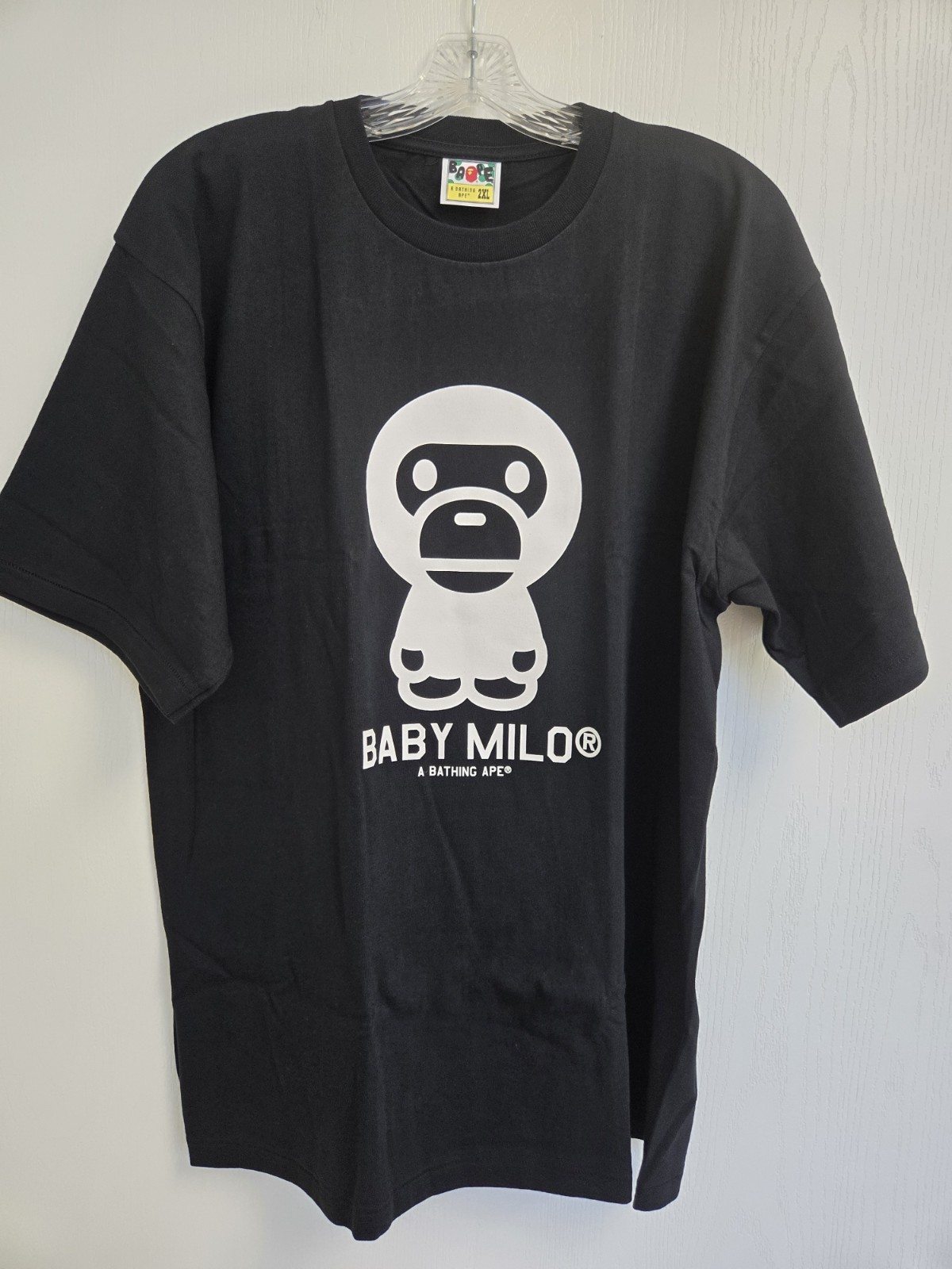 A Bathing Ape Monogram Baby Milo Tee Black JNP 2XL NWT