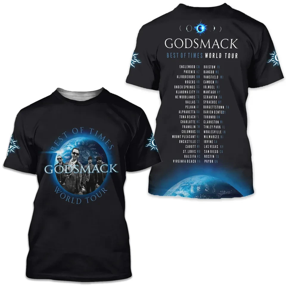 Godsmack 2023 Music Tour 3D T Shirt All Size S to 5XL OM2200