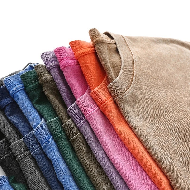 Vintage Washed T Shirt Men Women Oversized Tee 100% Cotton Casual Streetwear