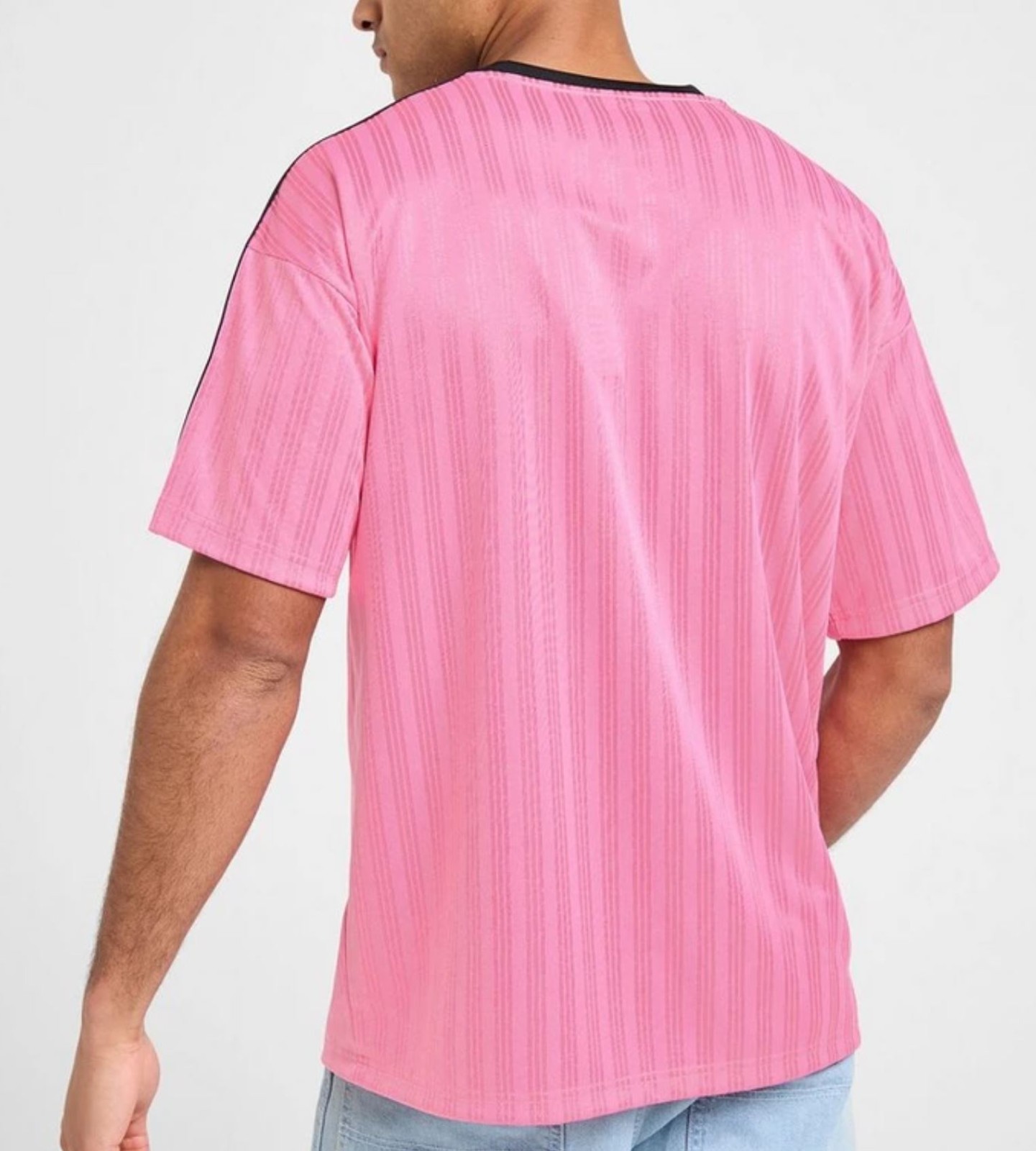 RARE! NEW MEN’S ADIDAS ORIGINALS TREFOIL POLY TEE SHIRT ~SIZE XL #JW37 PINK