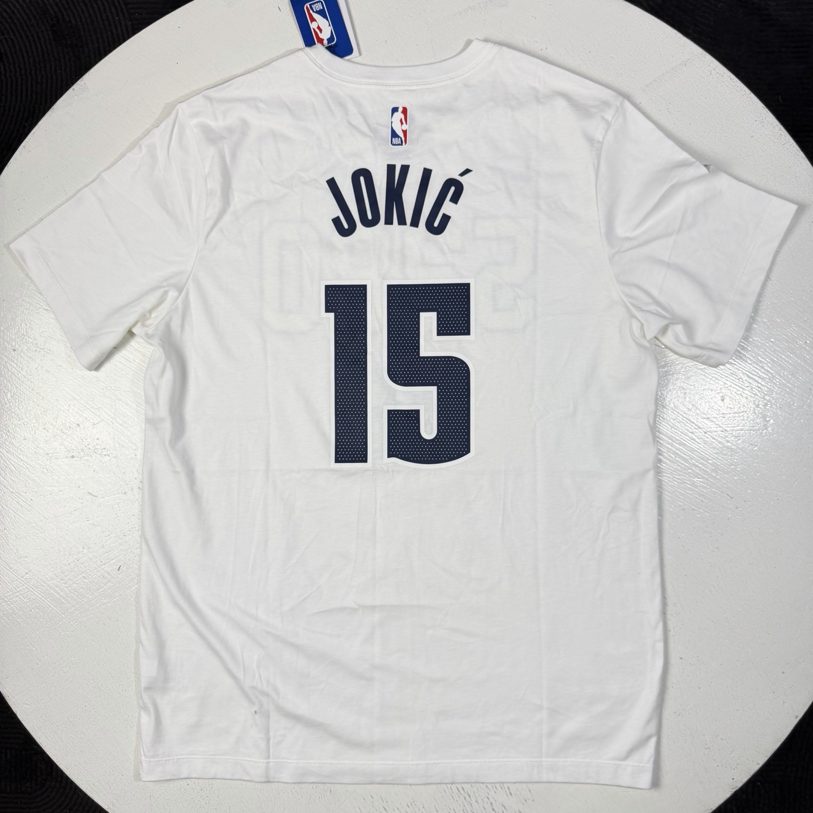Denver Nuggets Nikola Jokic 15 Nike 5280 City Edition White Shirt Mens Large NBA
