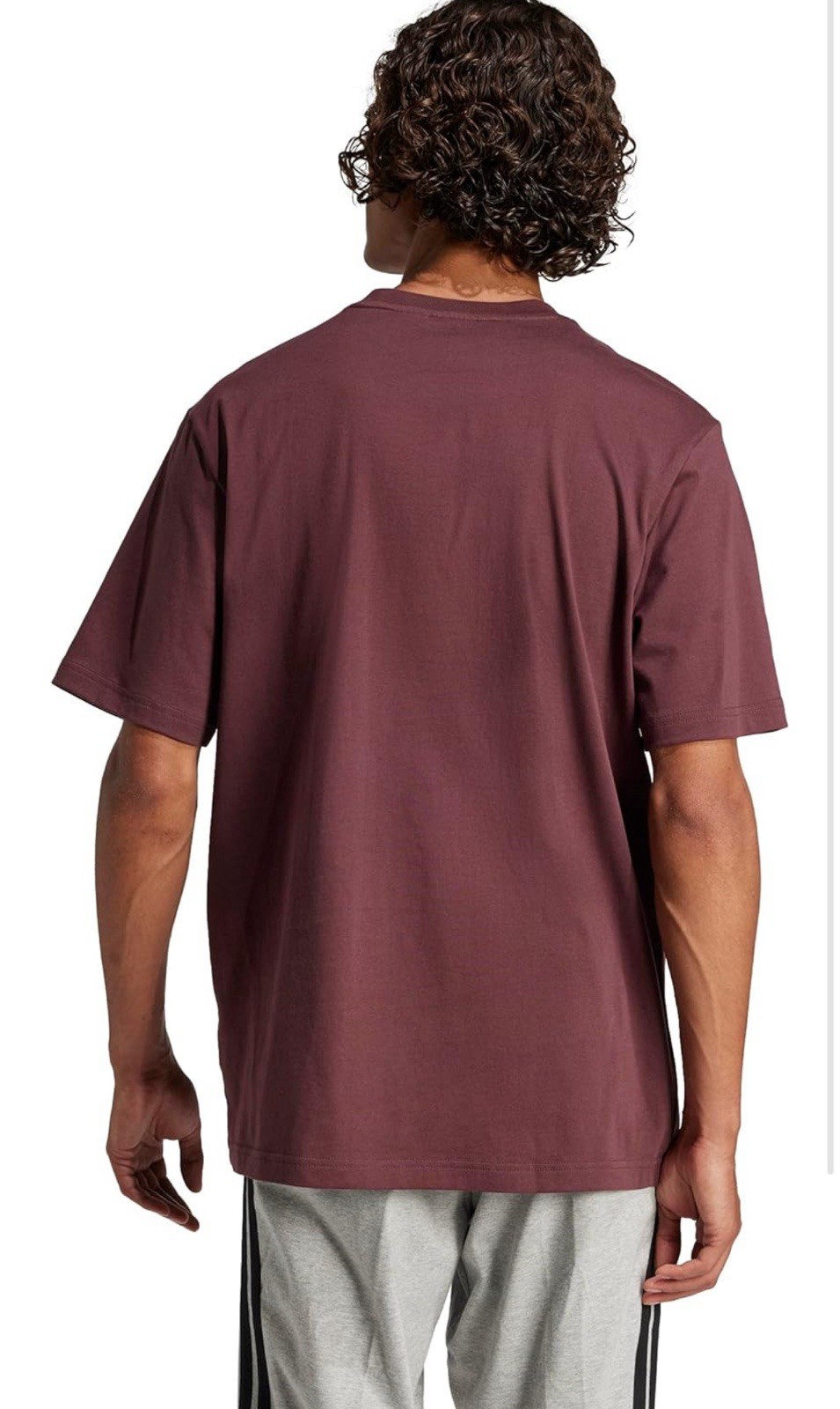 adidas Essentials Single Jersey Linear Crew Neck Short Sleeve T-Shirt Size Small