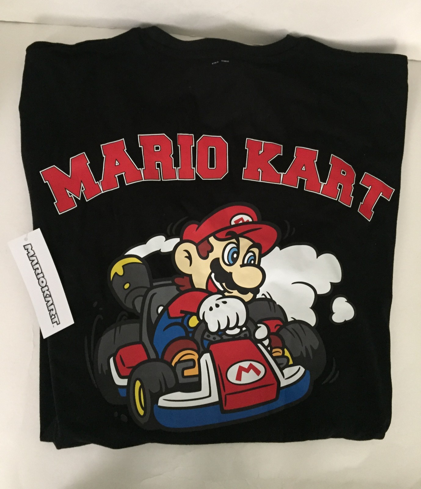 Nintendo Mario Kart Since ’92 Screen Print Both Sides Men’s 2X Black T-Shirt NWT