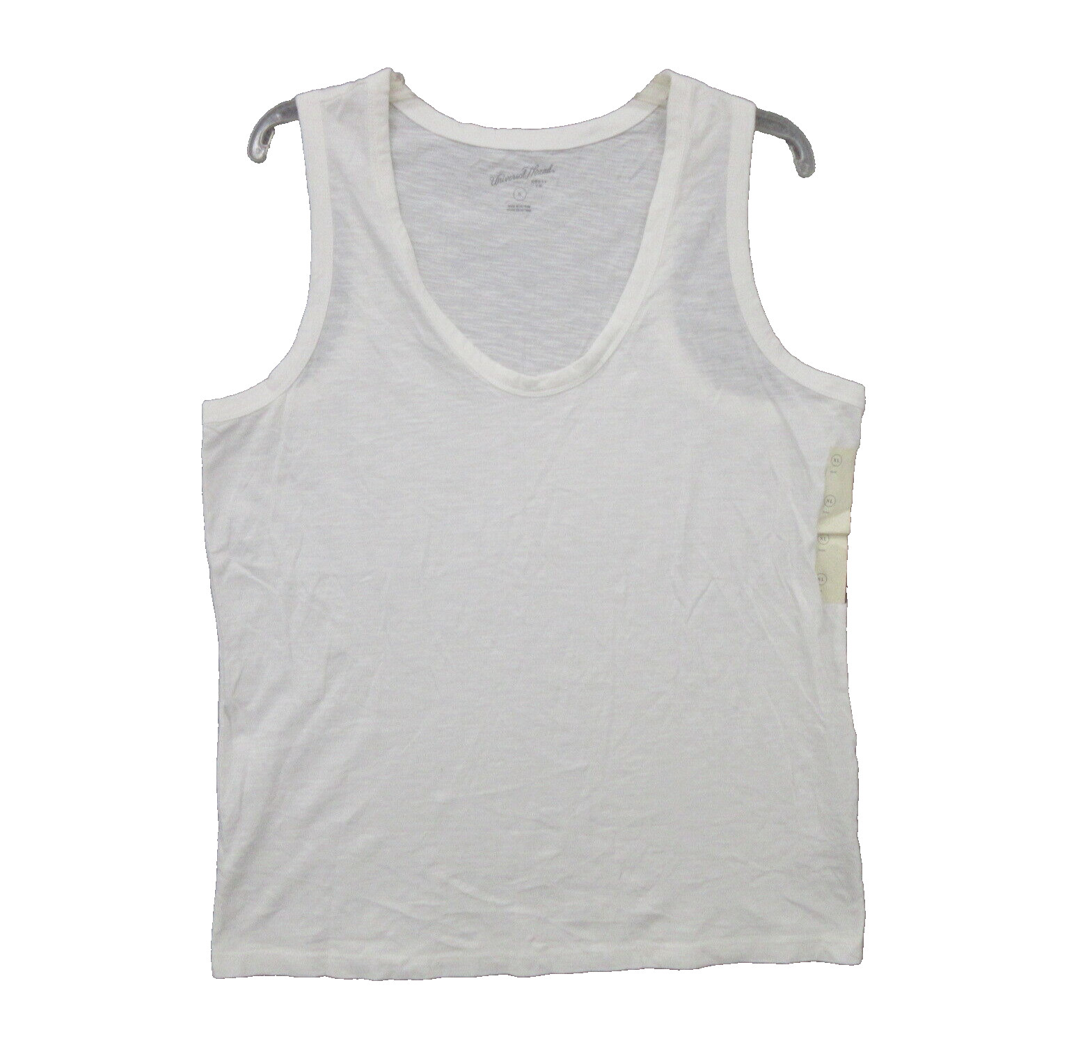 Universal Thread Mens Shirt Extra Large XL White Scoop Sleeveless Cotton New