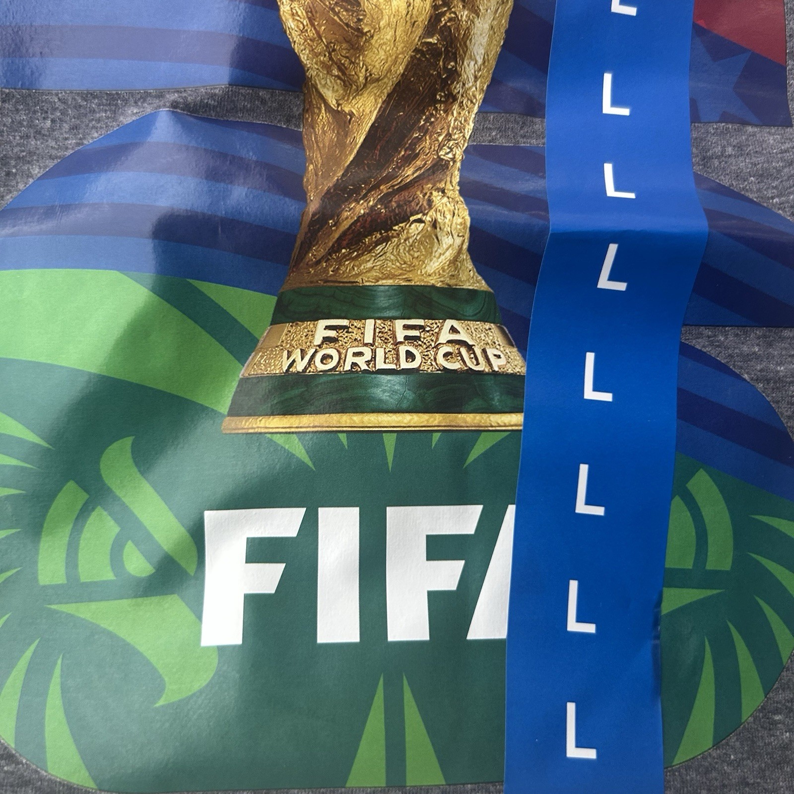 FIFA Official Licensed World Cup T Shirt Short Sleeve New with Tag Dark Gray L