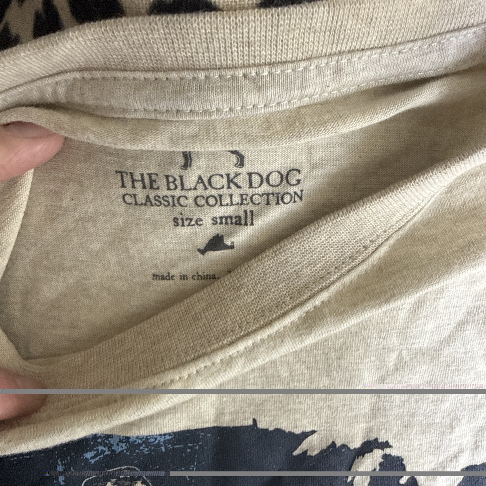 The Black Dog Shirt Mens Size S Classic Collection USA Flag Long Sleeve