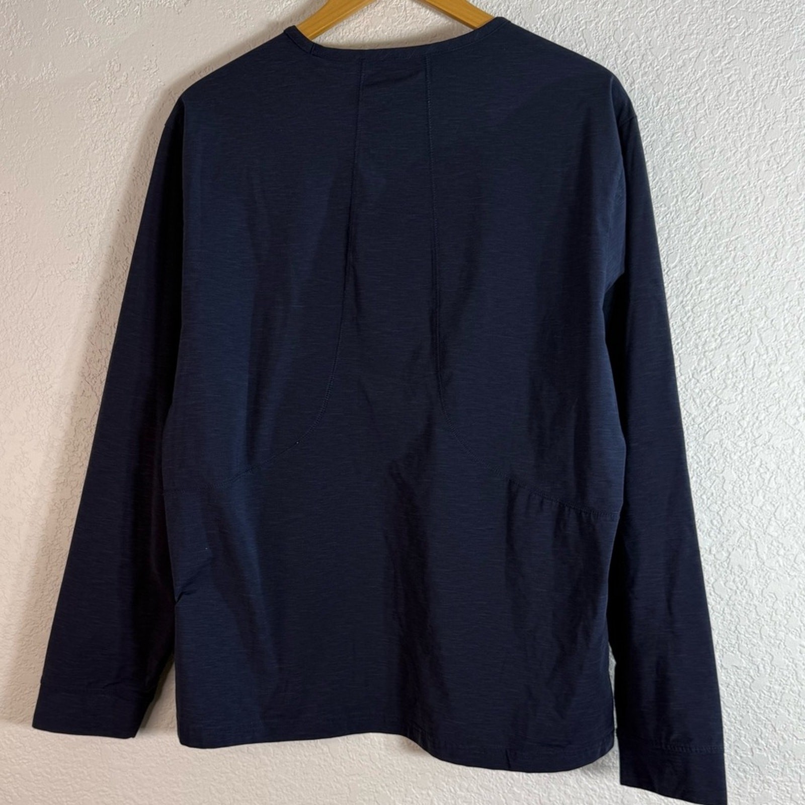 Bonobos Golf Slim Fit Long Sleeve T-shirt Dark Blue Logo Casual Weekends Large