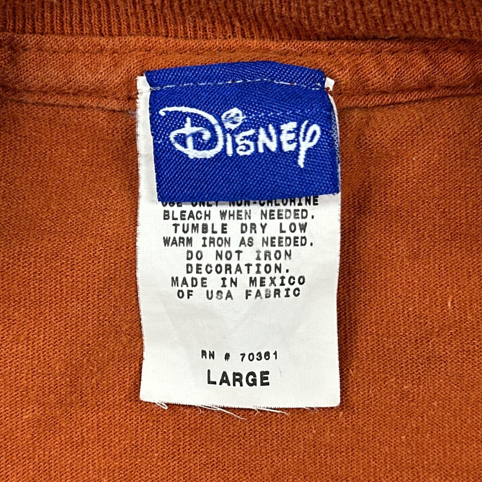 Disney Grumpy T-Shirt Mens Large Orange Graphic Tee I’m Always Right Snow White
