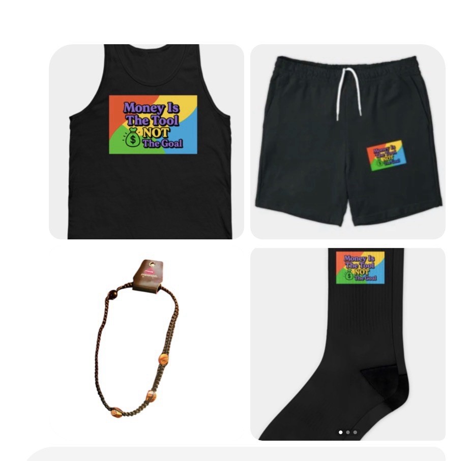 gildan t shirts Money Is A tool With Black Back For Y2K & Gothic w/multicolor P