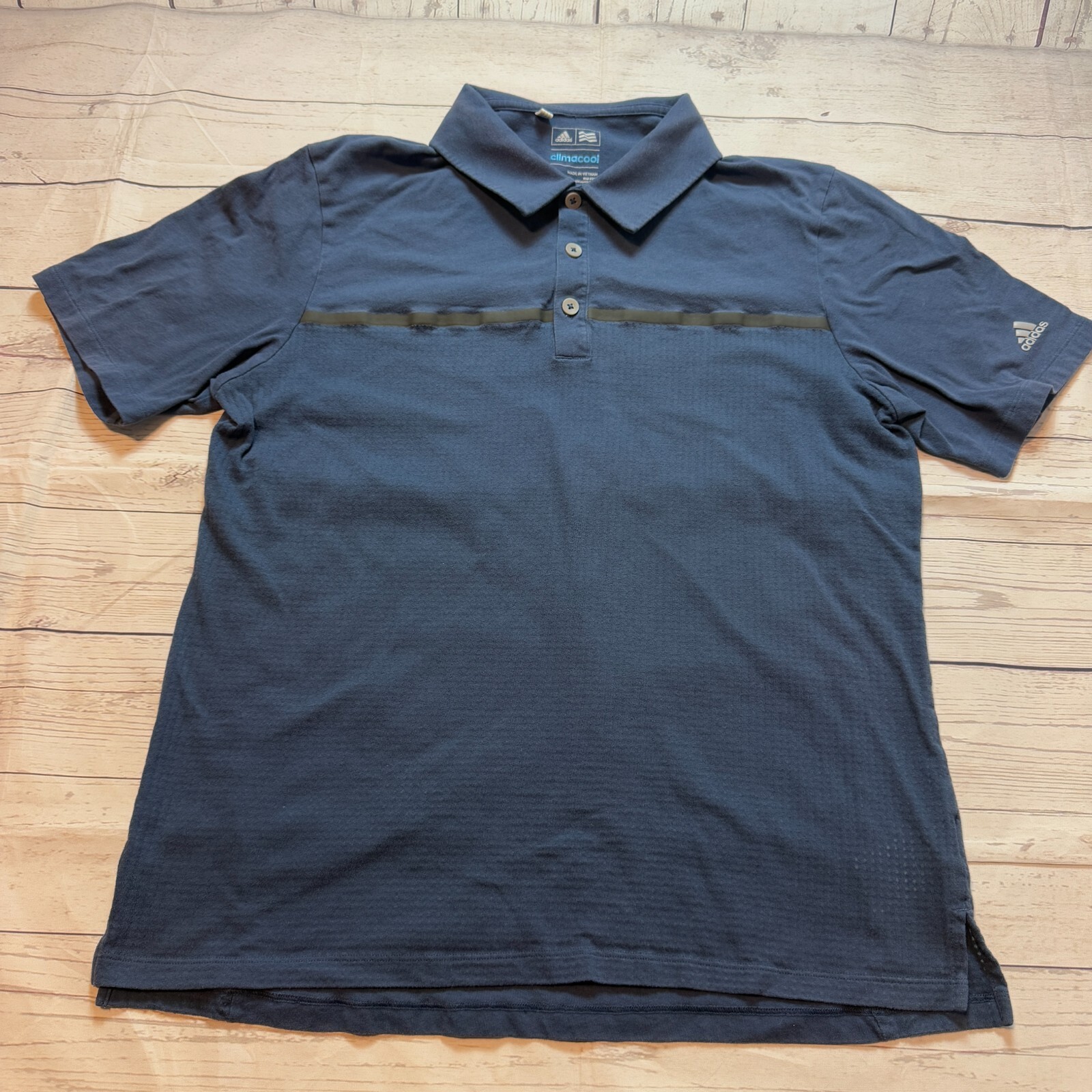 Adidas Climacool Blue Golf Polo Shirt Men’s Size Medium