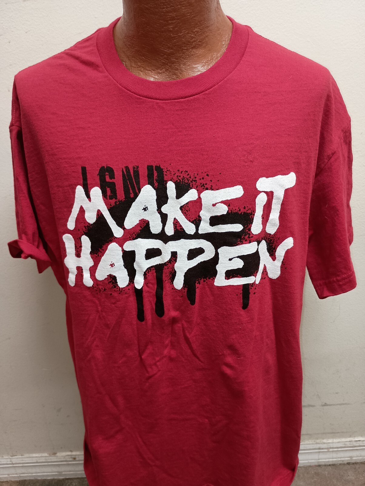 LGND Supply Co Make It Happen Men’s XL Red Short Sleeve T-Shirt.