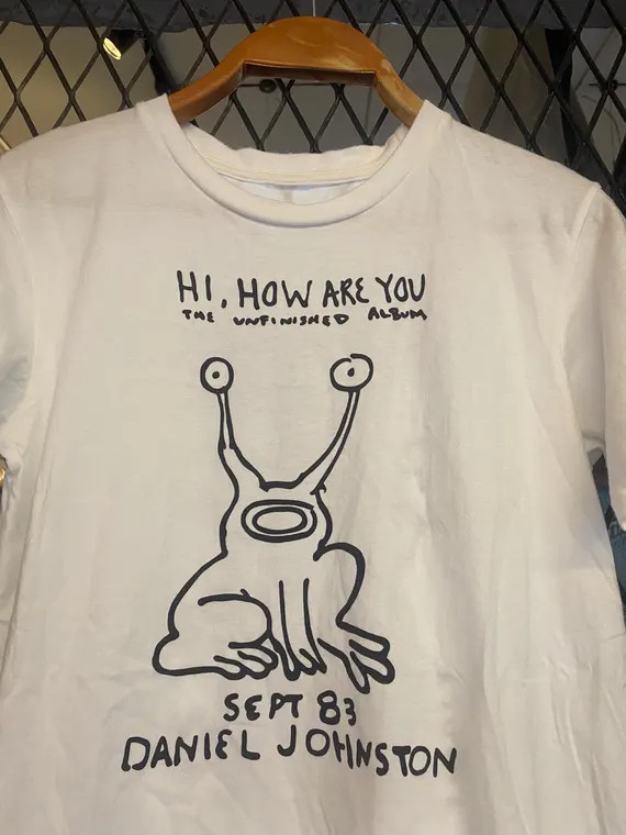 Rare! DANIEL JOHNSTON – Hi, how are you Shirt Unisex Concert S to 5XL EL0273